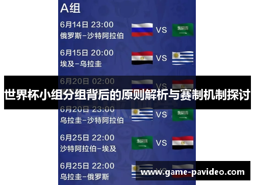 世界杯小组分组背后的原则解析与赛制机制探讨